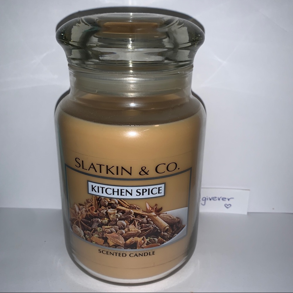 Kitchen Spice XL Jar Candle Slatkin & Co BBW RARE
